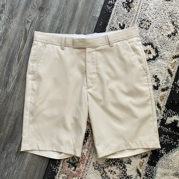 G/FORE Mens Stretch Tech Twill Golf Shorts Cream - Picture 2 of 6